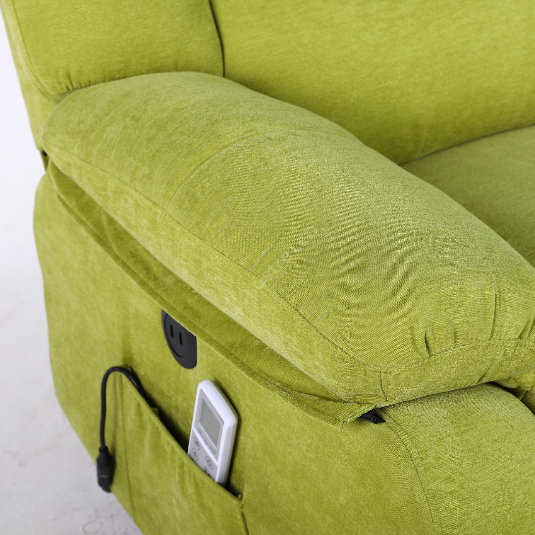 Fotoliu cu Masaj și Încălzire Recliner Electric Verde FOTOLIU CU MASAJ/RECLINER/INCALZIRE / VERDE Chairs