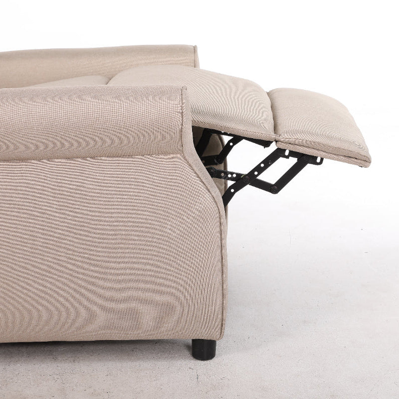 Fotoliu Recliner STILO Beige Spatar Inalt cu Suport Picioare