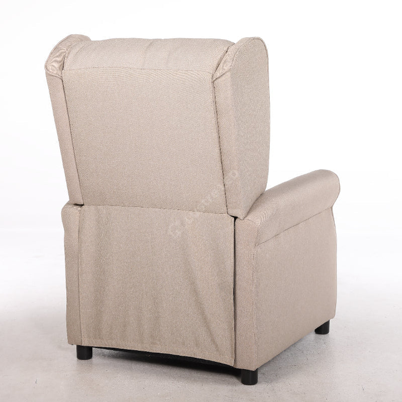 Fotoliu Recliner STILO Beige Spatar Inalt cu Suport Picioare