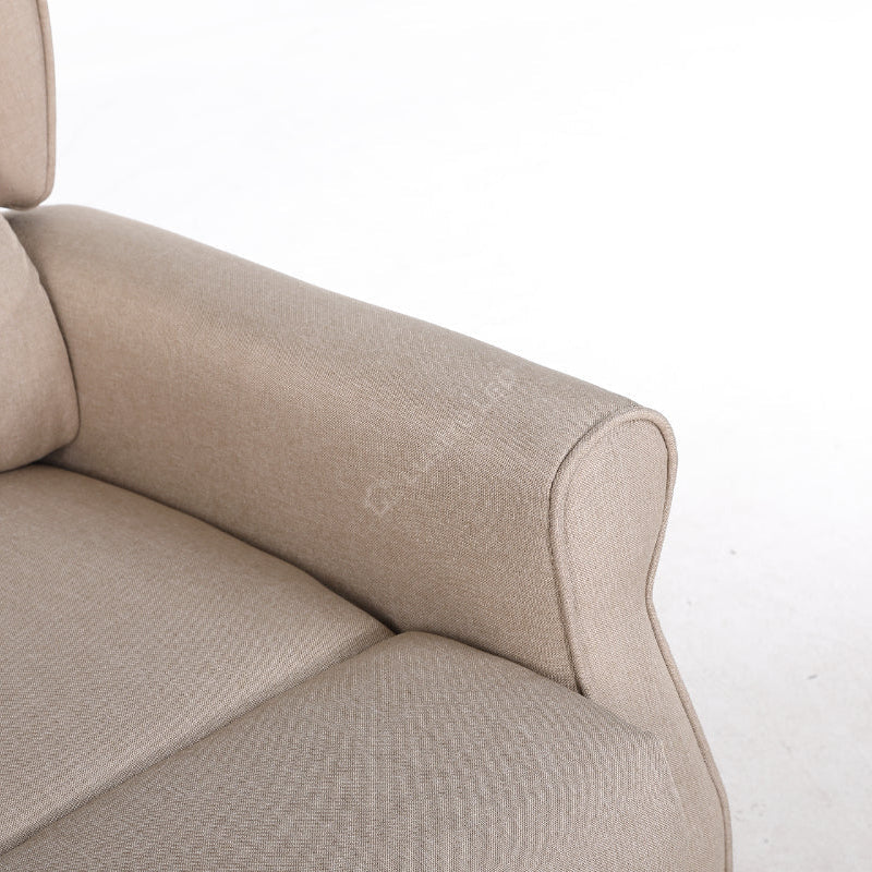 Fotoliu Recliner STILO Beige Spatar Inalt cu Suport Picioare
