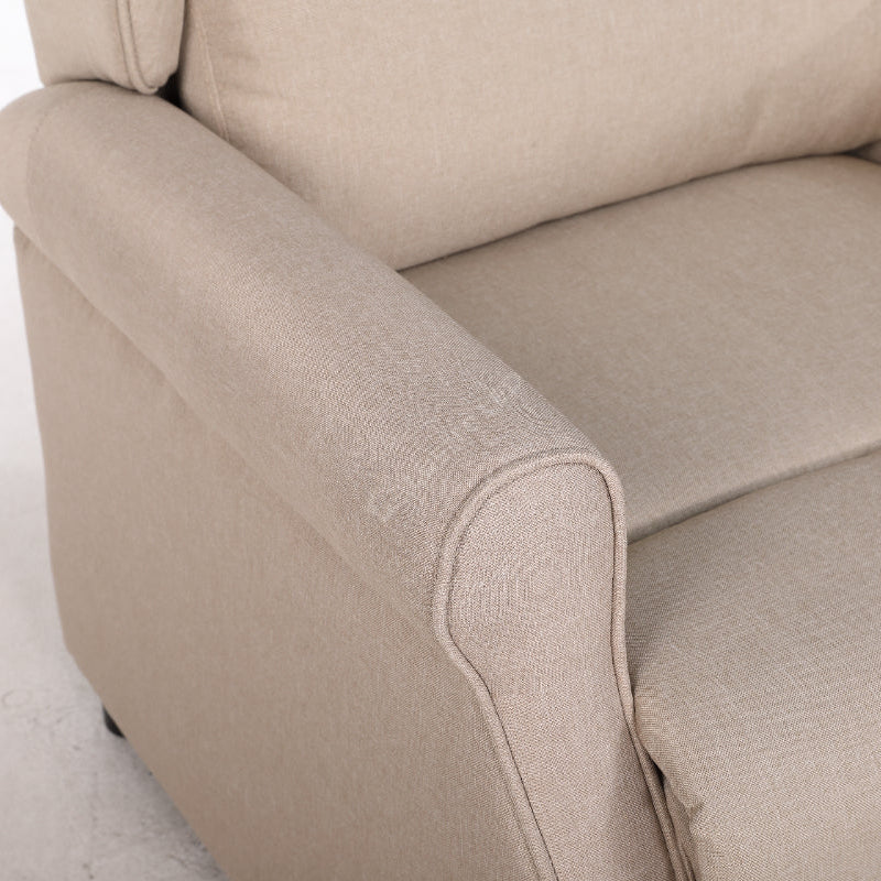 Fotoliu Recliner STILO Beige Spatar Inalt cu Suport Picioare