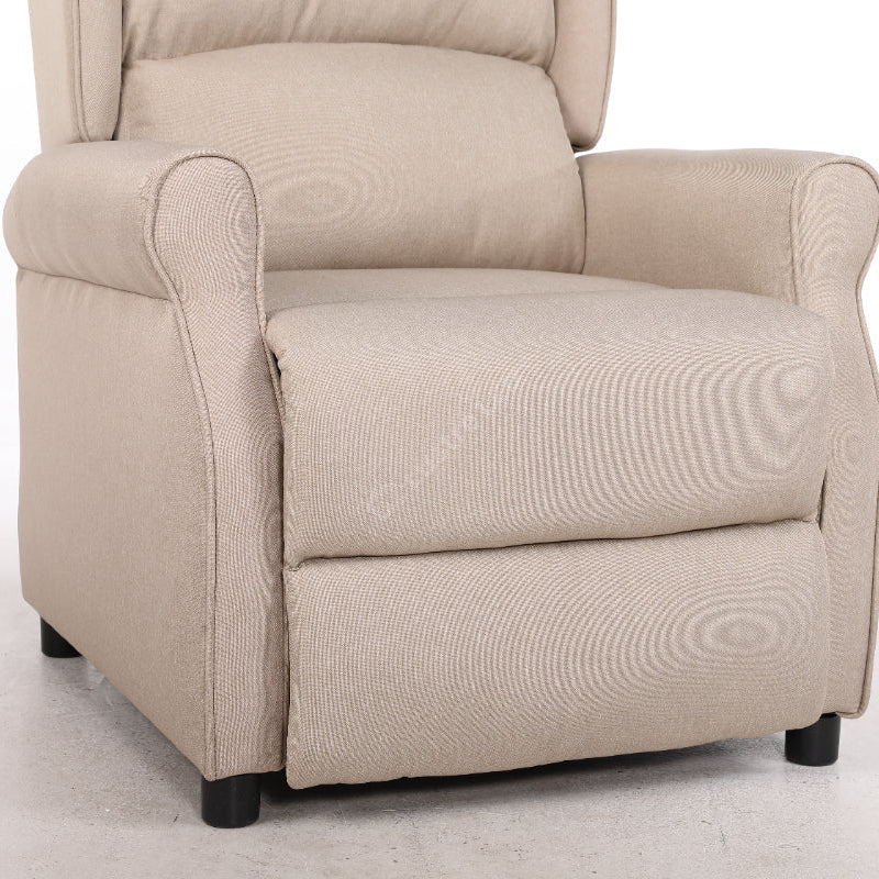 Fotoliu Recliner STILO Beige Spatar Inalt cu Suport Picioare
