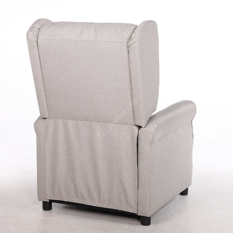 Fotoliu Recliner STILO Bright Gray Spatar Inalt cu Suport Picioare