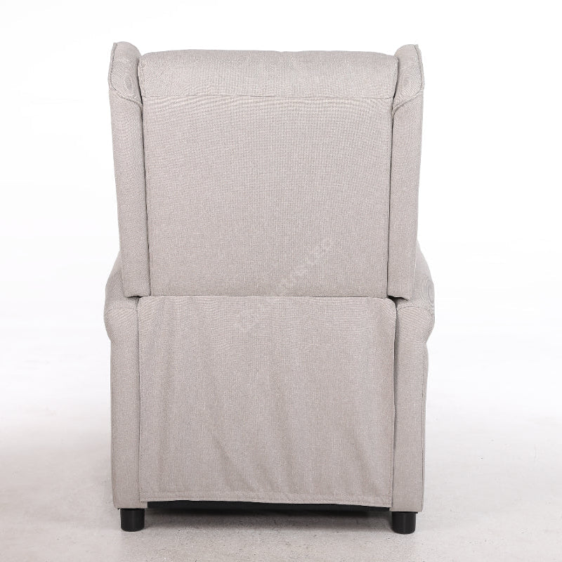 Fotoliu Recliner STILO Bright Gray Spatar Inalt cu Suport Picioare