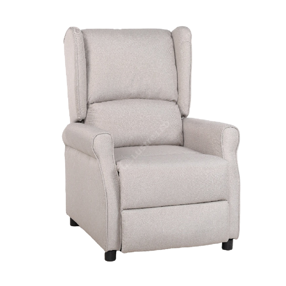 Fotoliu Recliner STILO Bright Gray Spatar Inalt cu Suport Picioare