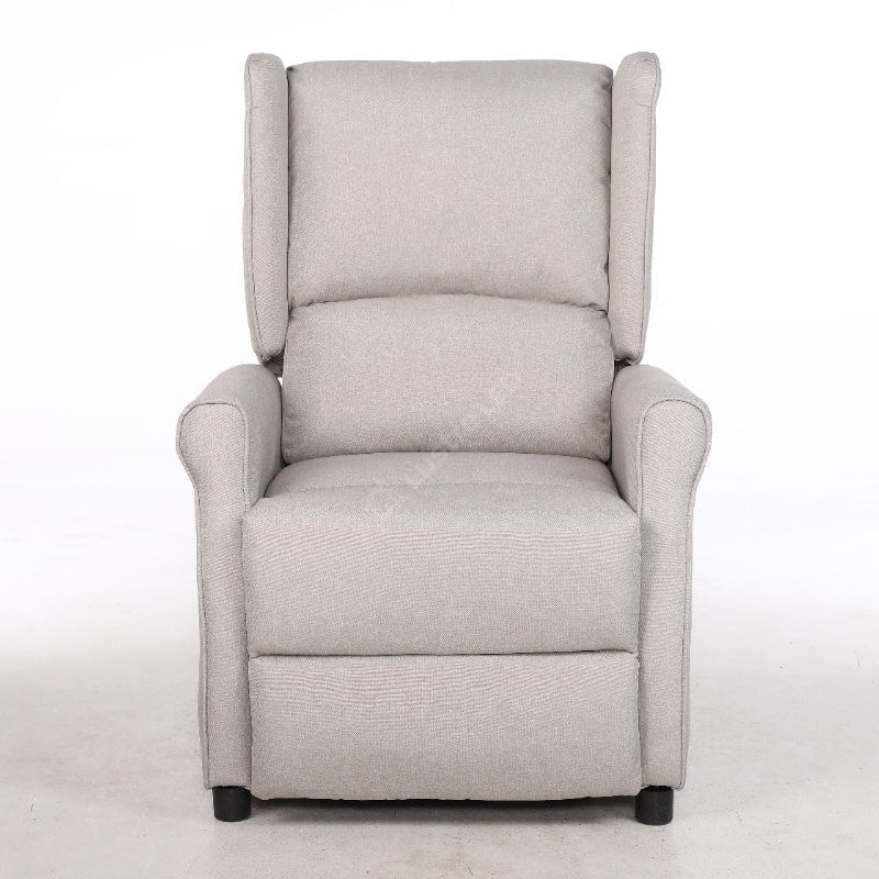 Fotoliu Recliner STILO Bright Gray Spatar Inalt cu Suport Picioare