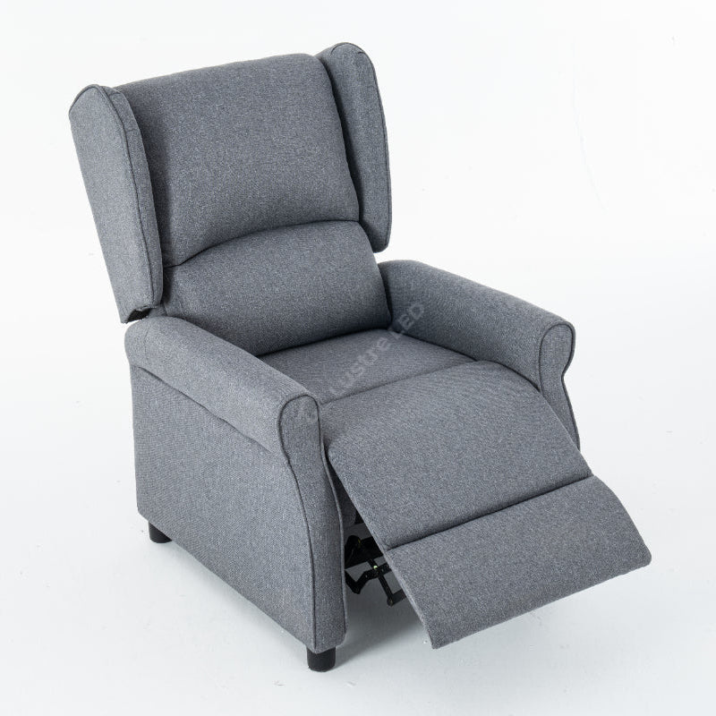 Fotoliu Recliner STILO Grey Spatar Inalt cu Suport Picioare