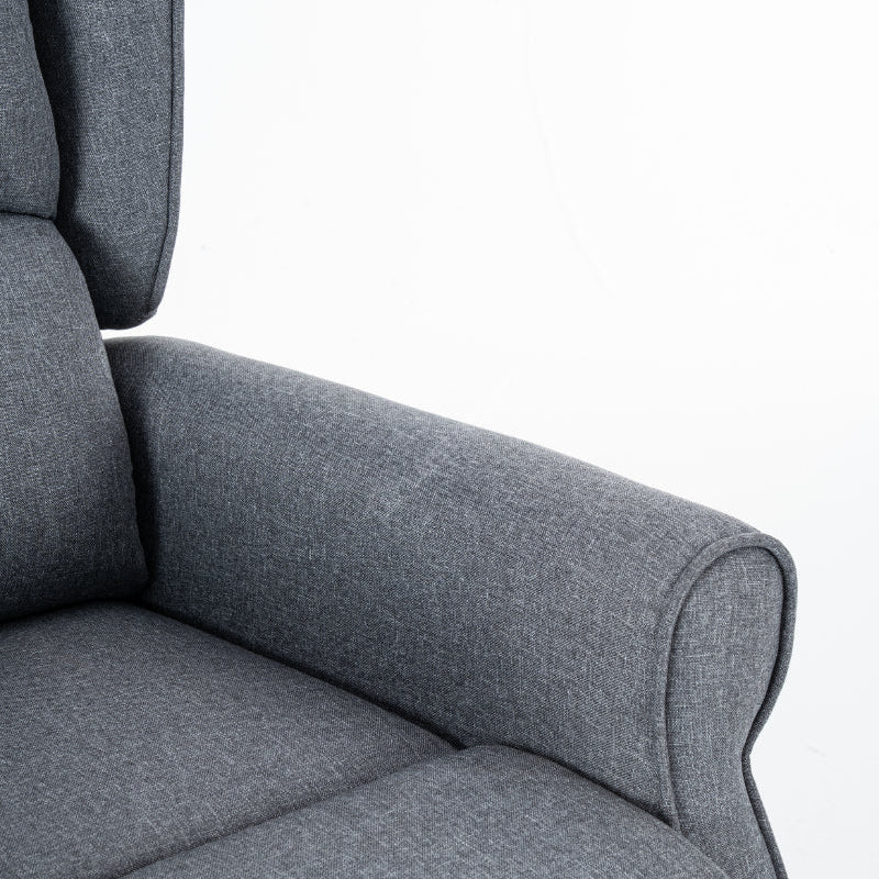 Fotoliu Recliner STILO Grey Spatar Inalt cu Suport Picioare