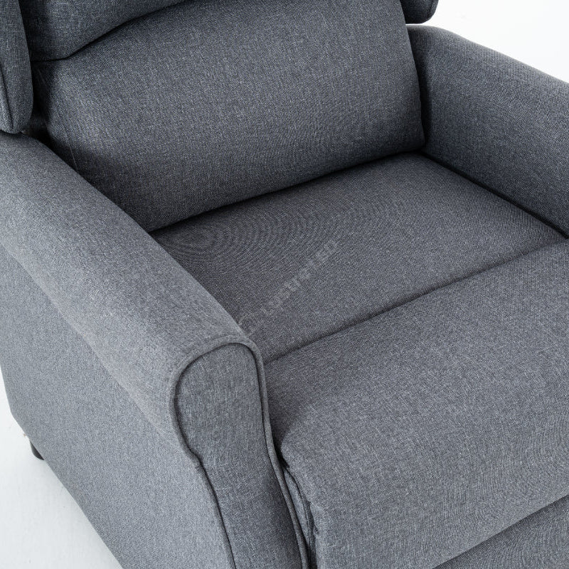 Fotoliu Recliner STILO Grey Spatar Inalt cu Suport Picioare