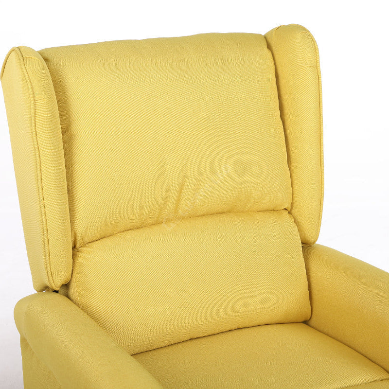 Fotoliu Recliner STILO Yelllow Spatar Inalt cu Suport Picioare