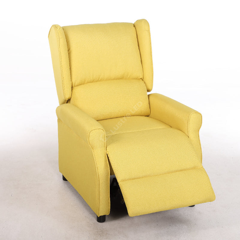 Fotoliu Recliner STILO Yelllow Spatar Inalt cu Suport Picioare
