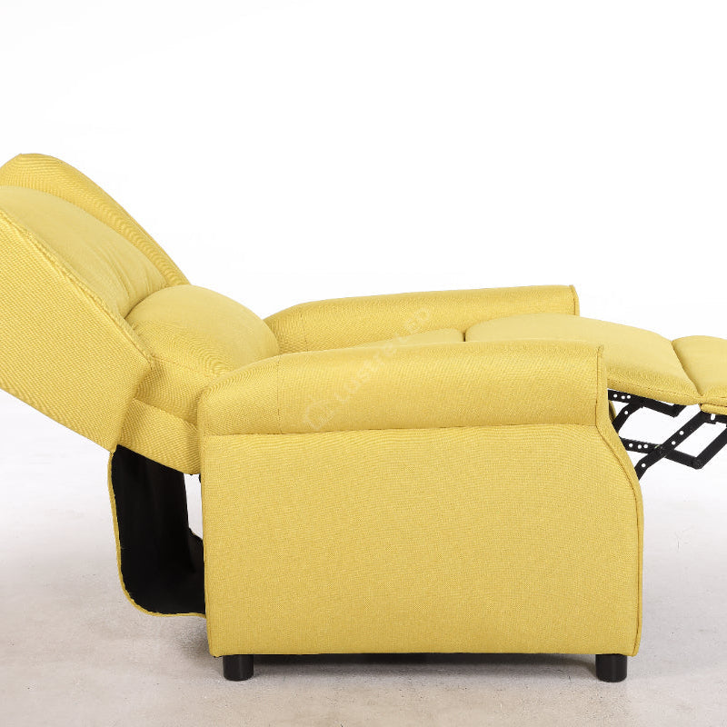 Fotoliu Recliner STILO Yelllow Spatar Inalt cu Suport Picioare