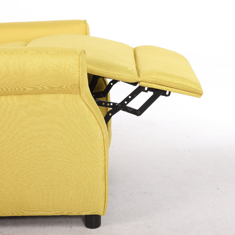 Fotoliu Recliner STILO Yelllow Spatar Inalt cu Suport Picioare