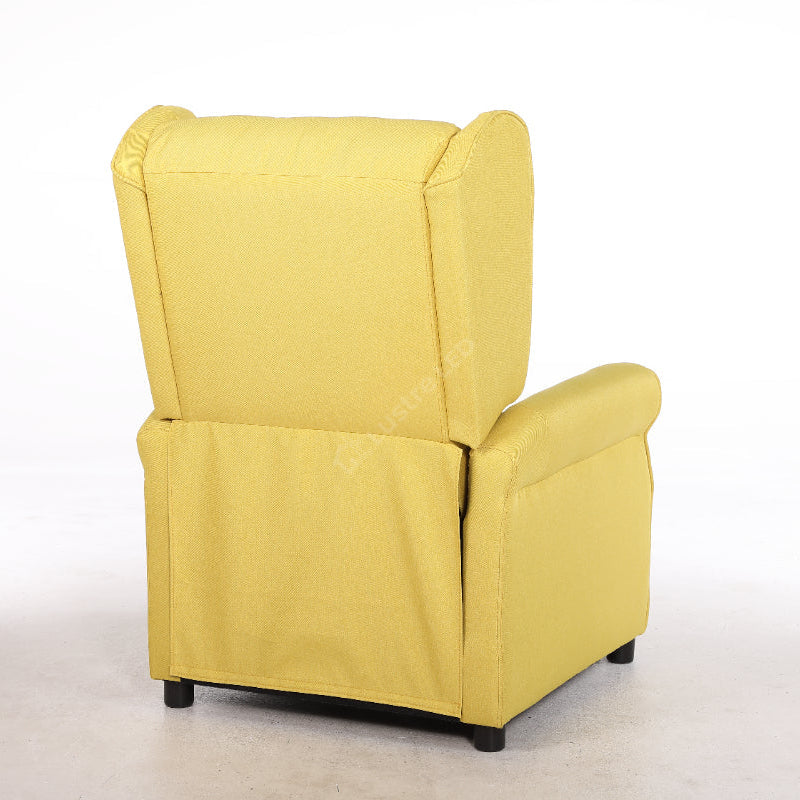 Fotoliu Recliner STILO Yelllow Spatar Inalt cu Suport Picioare