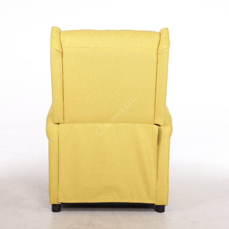 Fotoliu Recliner STILO Yelllow Spatar Inalt cu Suport Picioare