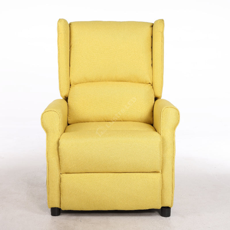 Fotoliu Recliner STILO Yelllow Spatar Inalt cu Suport Picioare