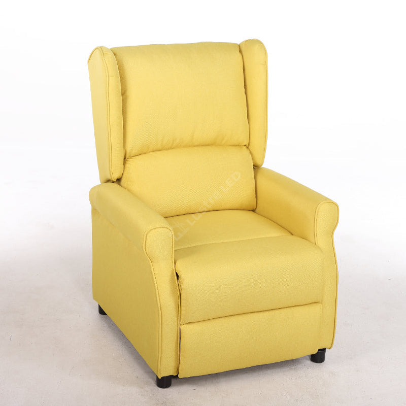 Fotoliu Recliner STILO Yelllow Spatar Inalt cu Suport Picioare