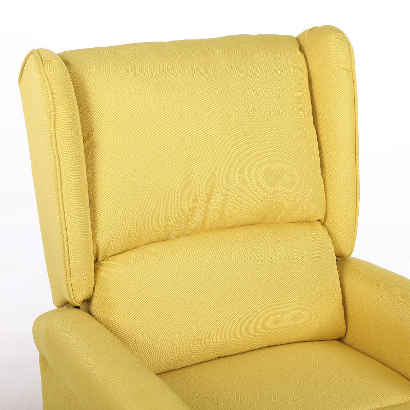 Fotoliu Recliner STILO Yelllow Spatar Inalt cu Suport Picioare
