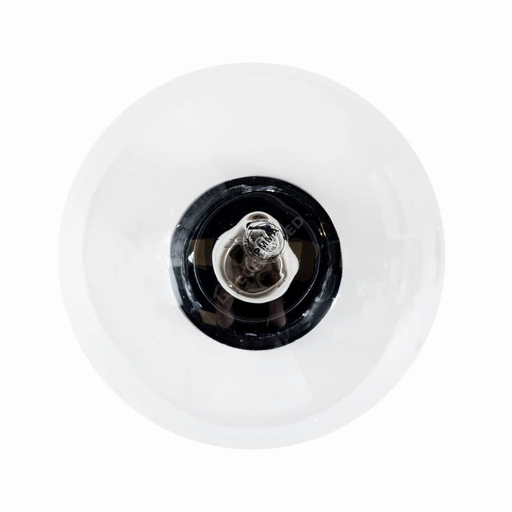 Glob de Gradina LUCA Black 1xE27 cu Abajur Transparent IP44 26CM
