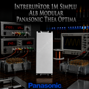 Intrerupator 1M Simplu Alb Modular Panasonic Thea Optima