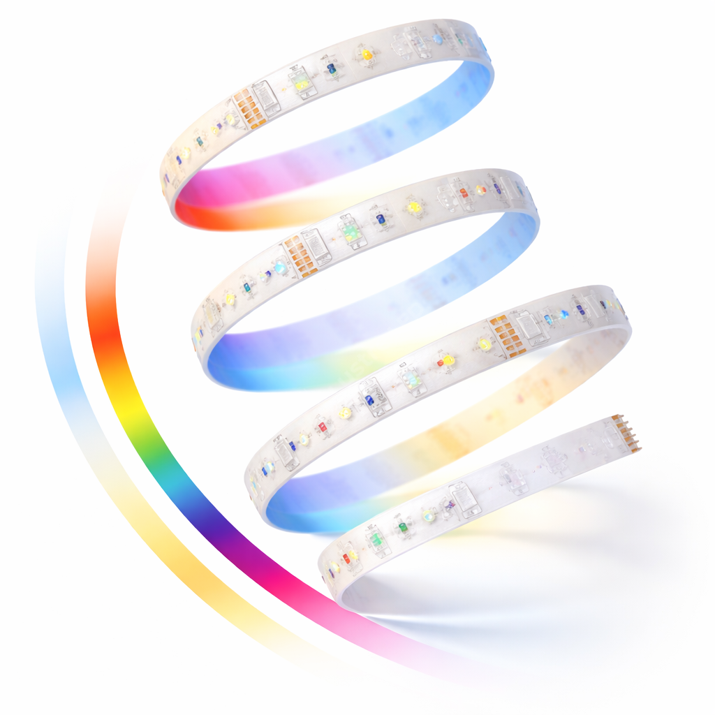 KIT Banda LED RGB+CCT 5 Metri 12V IP44 Smart - Tuya Google Alexa