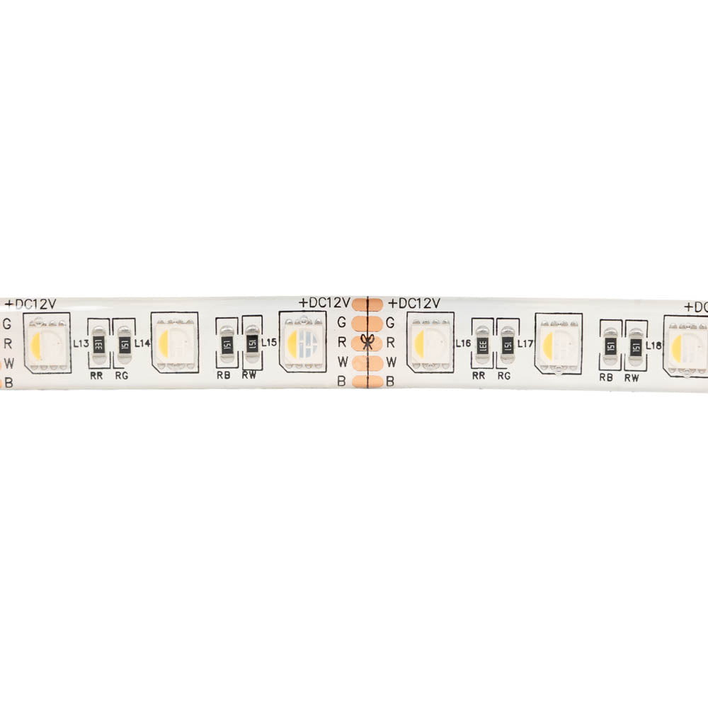 Kit Banda LED RGB+WW IP65 5 metri Telecomanda 44 Taste IR