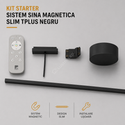 Kit Starter Sistem Sina Iluminat Slim TPLUS Negru