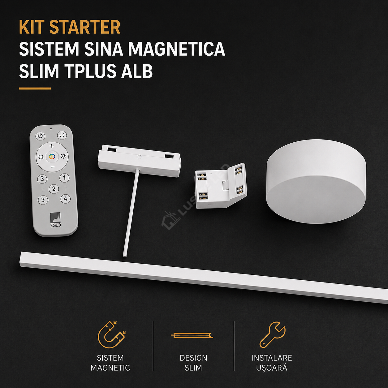 Kit Starter Sistem Sina Magnetica Slim TPLUS Alb