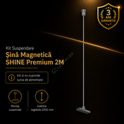 Kit Suspendare Pendul fara Alimentare pentru Sina Magnetica SHINE TRACK Dark Nickel Premium