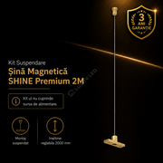 Kit Suspendare Pendul fara Alimentare pentru Sina Magnetica SHINE TRACK Gold Premium