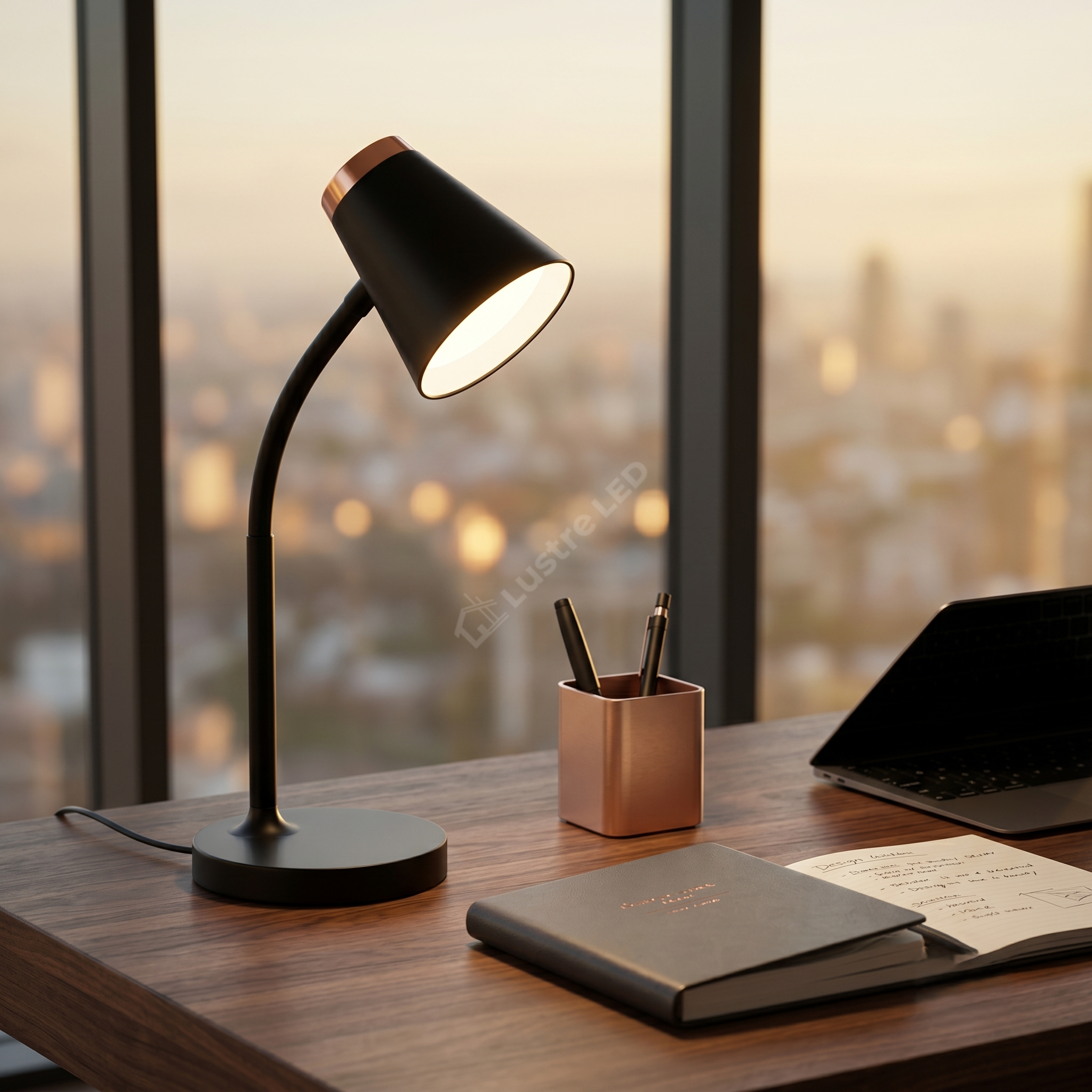 Lampa Birou Chico Black Premium