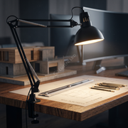 Lampa de Birou Black SCRIPTUM 1xE27 cu Brat Orientabil