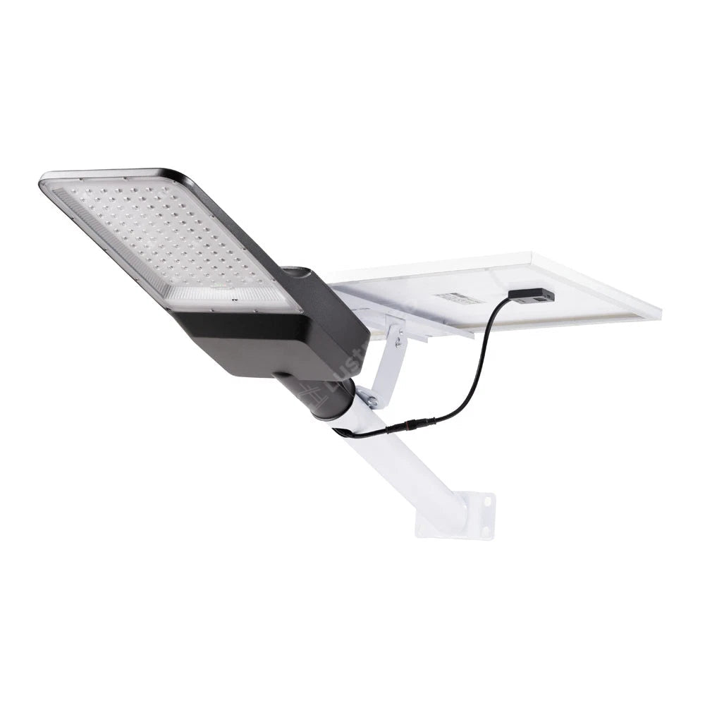 Lampa LED 300W Iluminat Stradal Cu Panou Solar Si Brat Inclus cu Telecomanda Premium