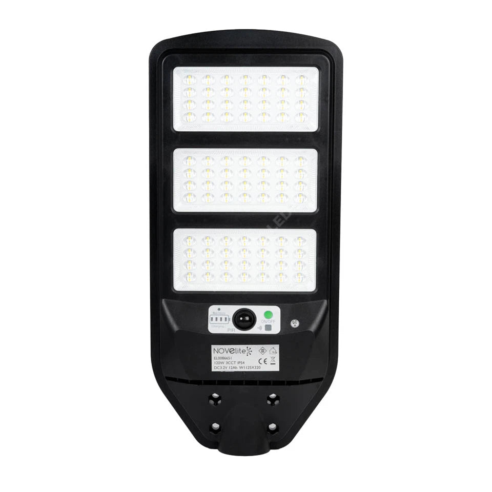 Lampa LED Iluminat Stradal cu Senzor 120W CCT 1800lm Telecomanda Premium