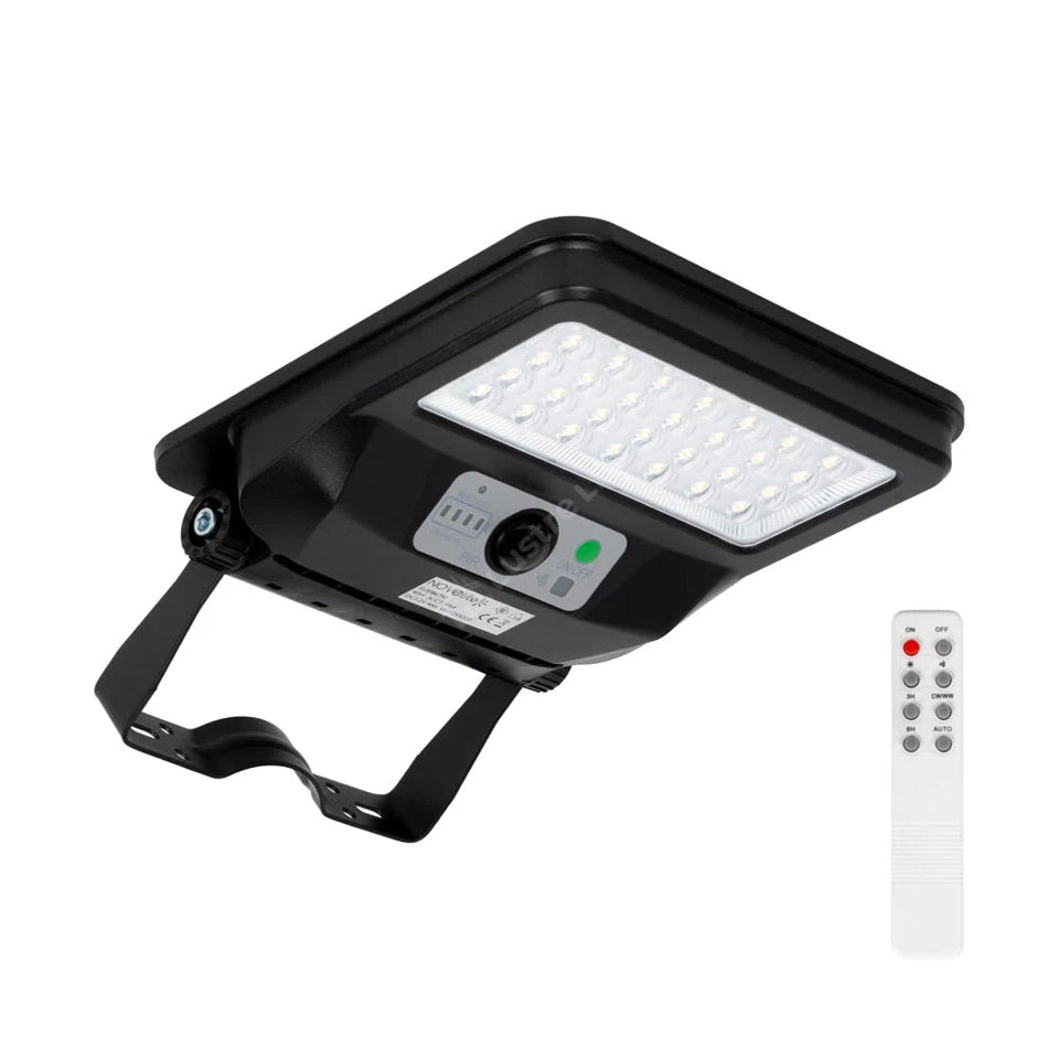 Lampa LED Iluminat Stradal cu Senzor 40W CCT 600lm Telecomanda Premium
