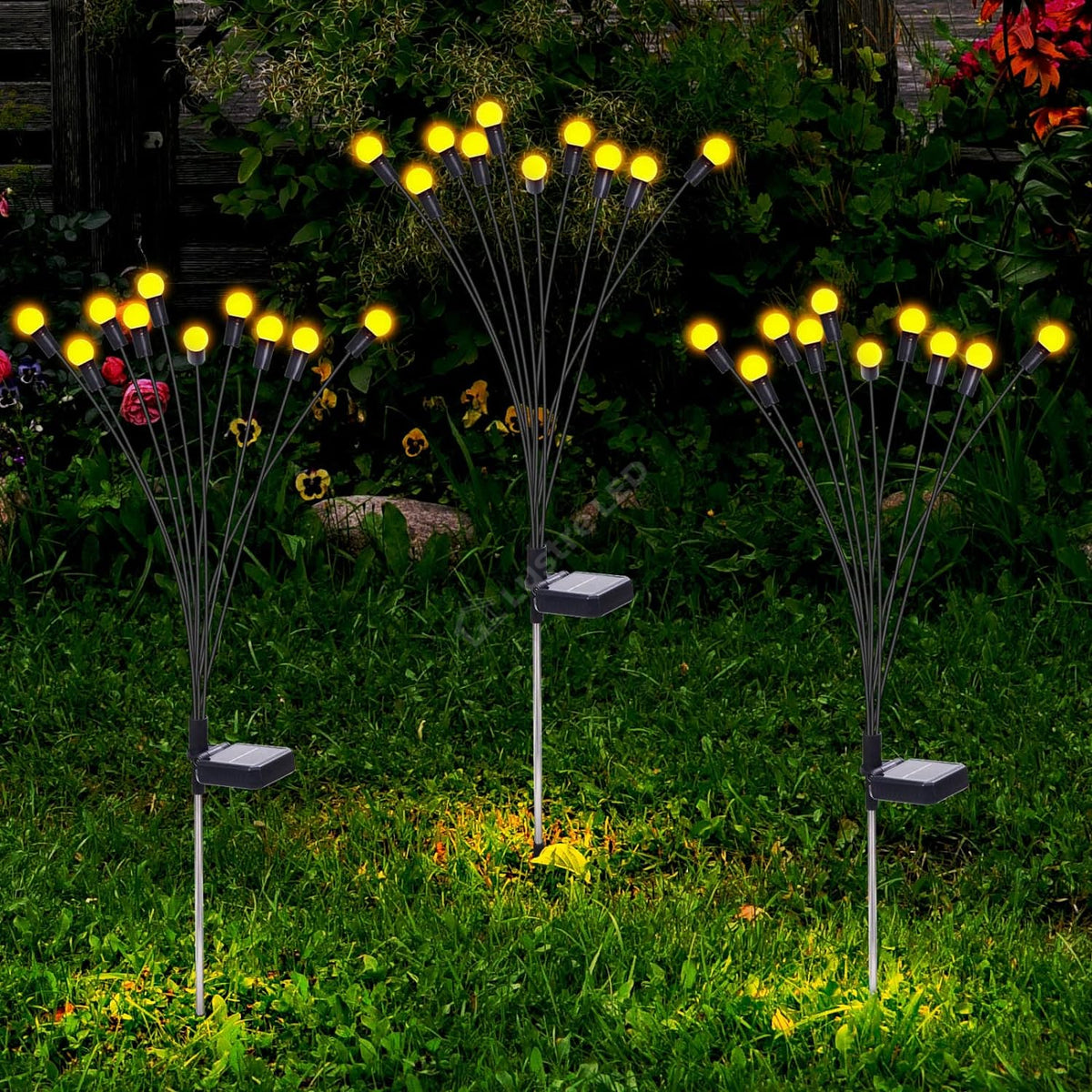 Lampa Led Solara Fireflys - Set 2 Buc Landscape Pathway Lighting