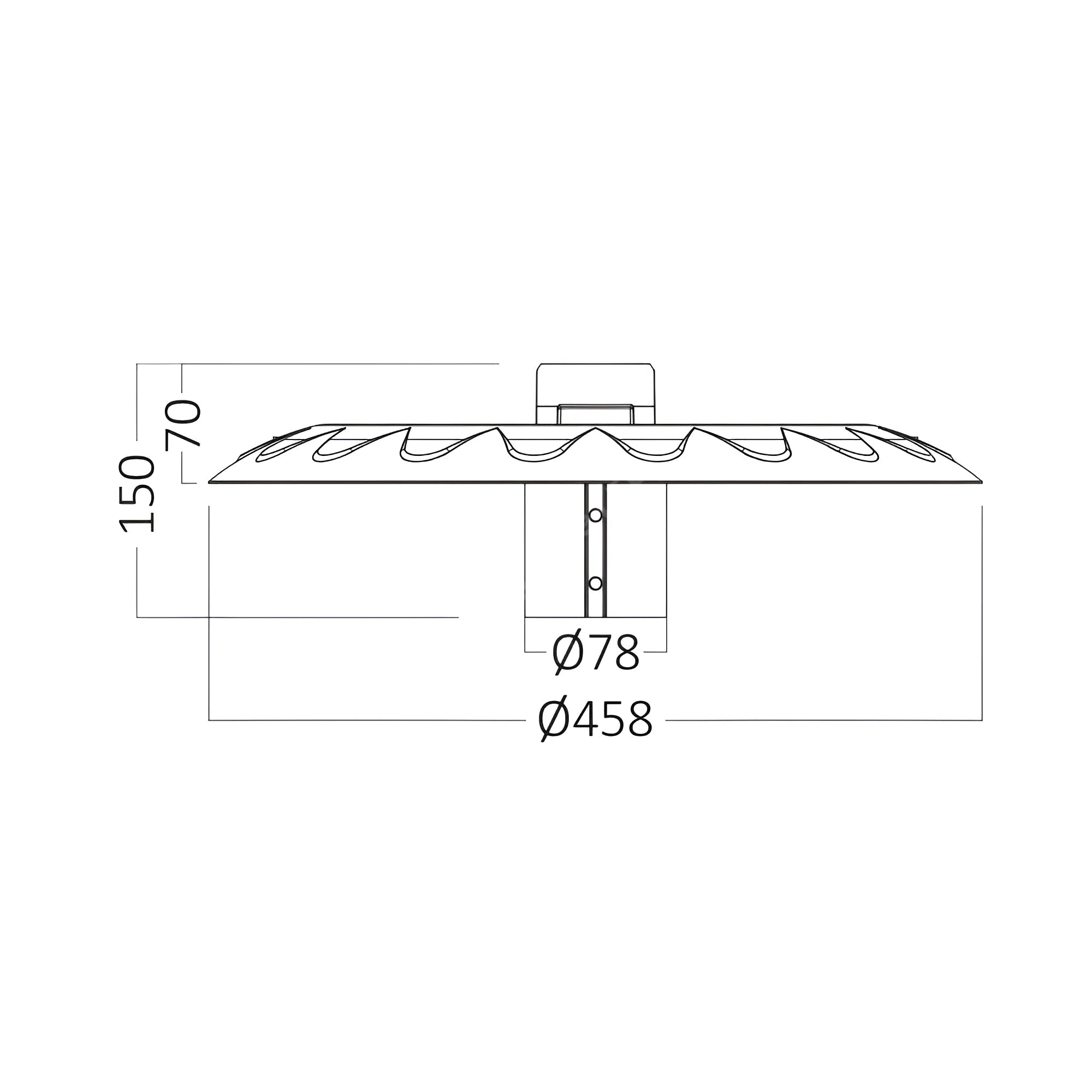 Lampa LED Stradala UFO 70W 10500lm IP65 CCT 5 Ani Garantie