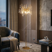 Lampadar Cristal LUXURY Golden Tears 170cm