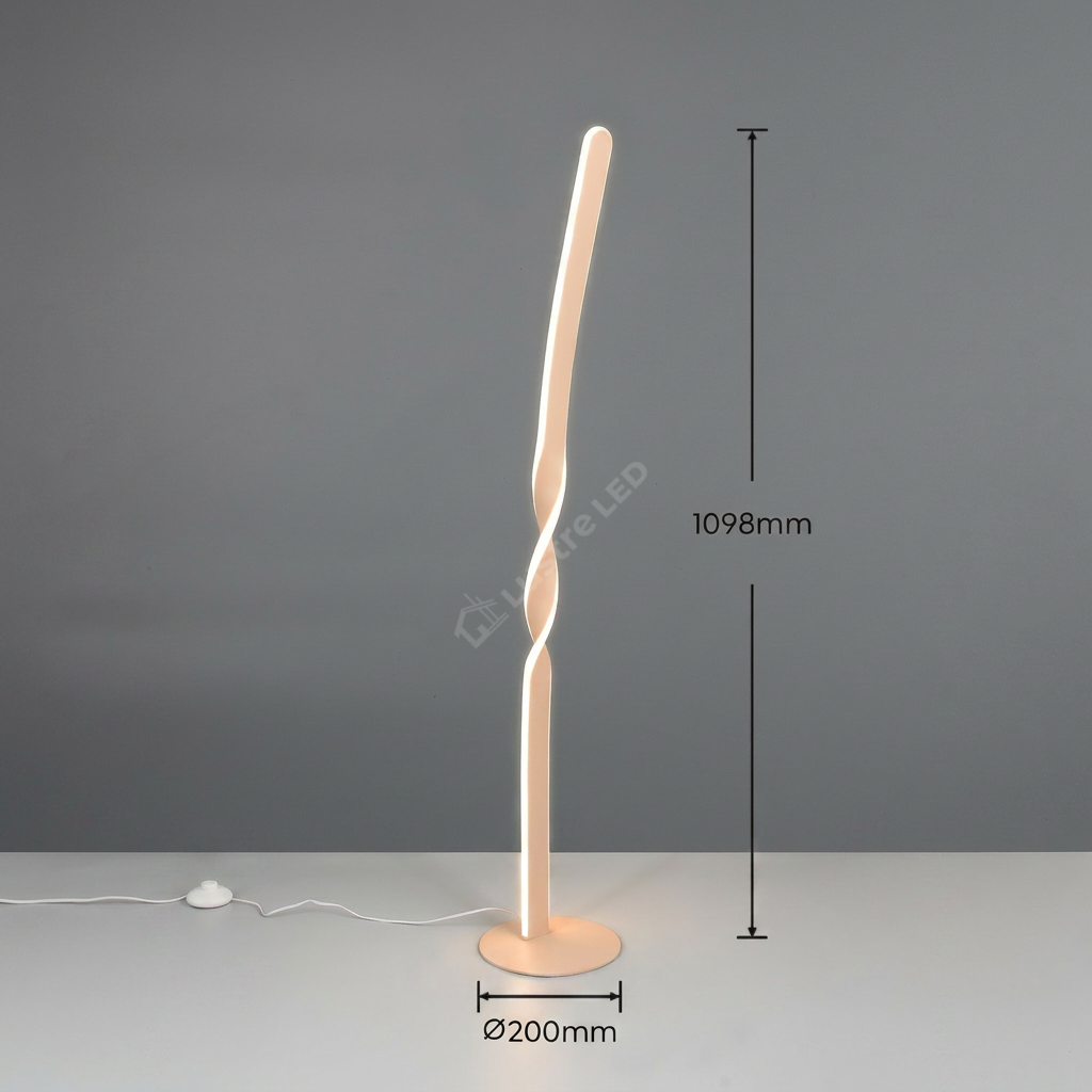 Lampadar LED Premium Ginko Cream Echivalent 200W | 110CM | 3000K