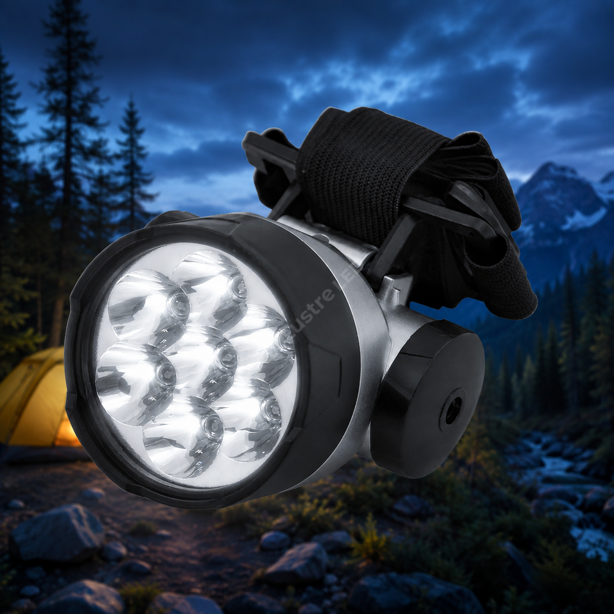 Lanterna LED Bevis Black cu Acumulator 9CM