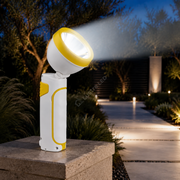 Lanterna LED Enzo Yellow & White cu Acumulator si Cap Orientabil 21CM
