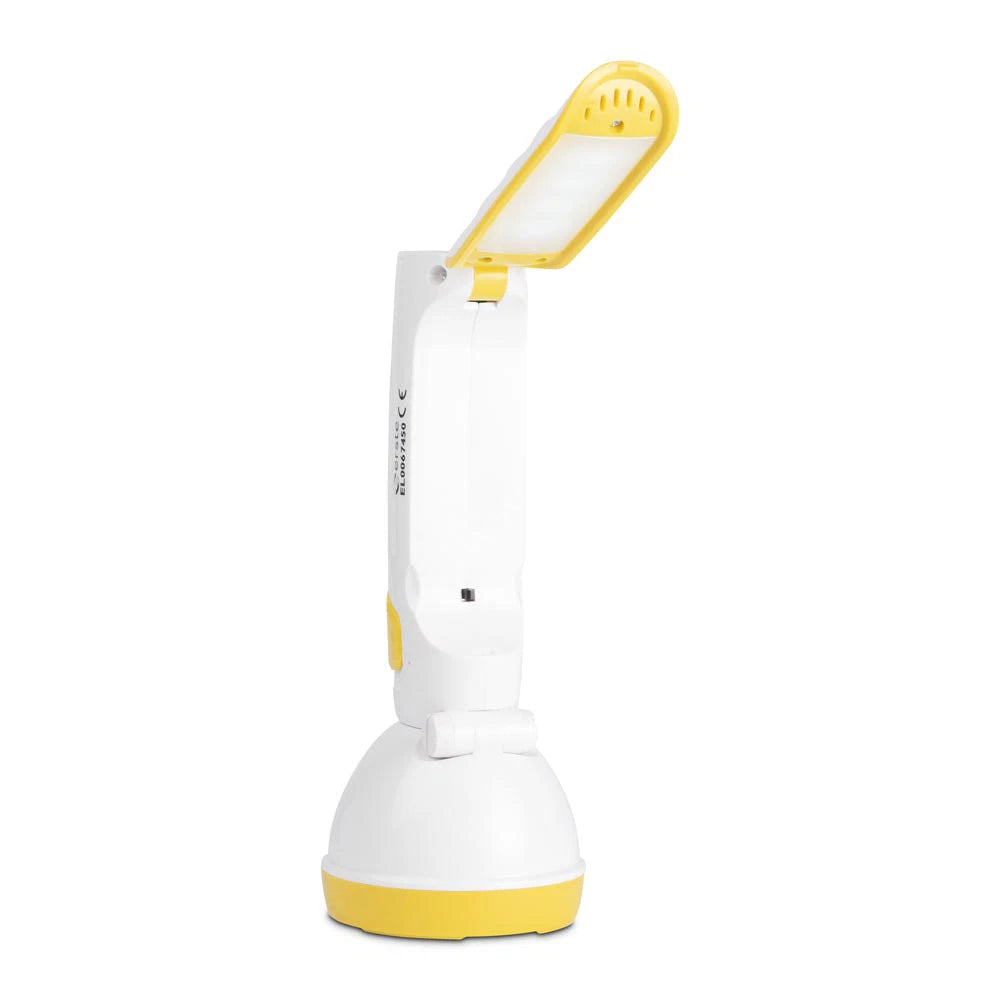 Lanterna LED Enzo Yellow & White cu Acumulator si Cap Orientabil 21CM