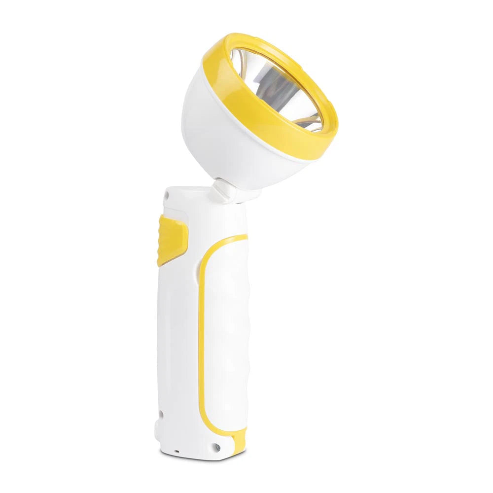 Lanterna LED Enzo Yellow & White cu Acumulator si Cap Orientabil 21CM