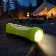 Lanterna LED Genoa Green & White cu Acumulator 15CM