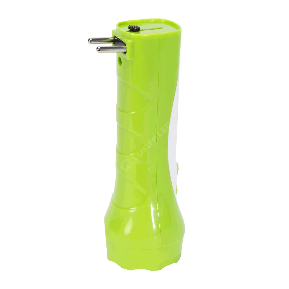 Lanterna LED Genoa Green & White cu Acumulator 15CM