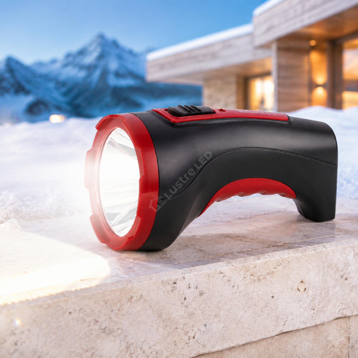 Lanterna LED Kimy Black & Red cu Acumulator 16CM