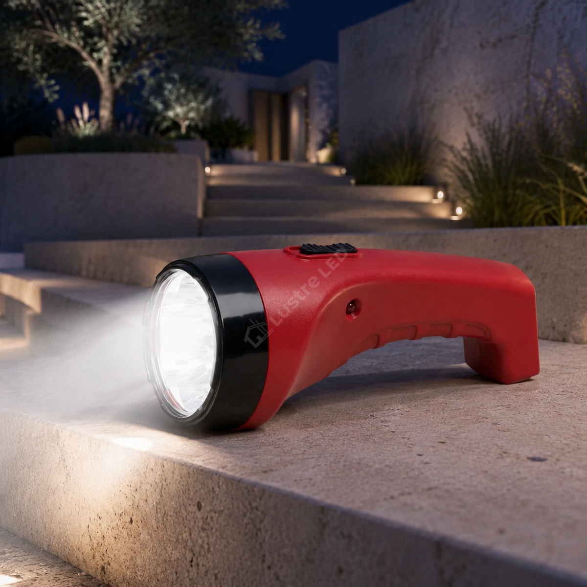Lanterna LED Kimy Black & Red cu Acumulator 17CM
