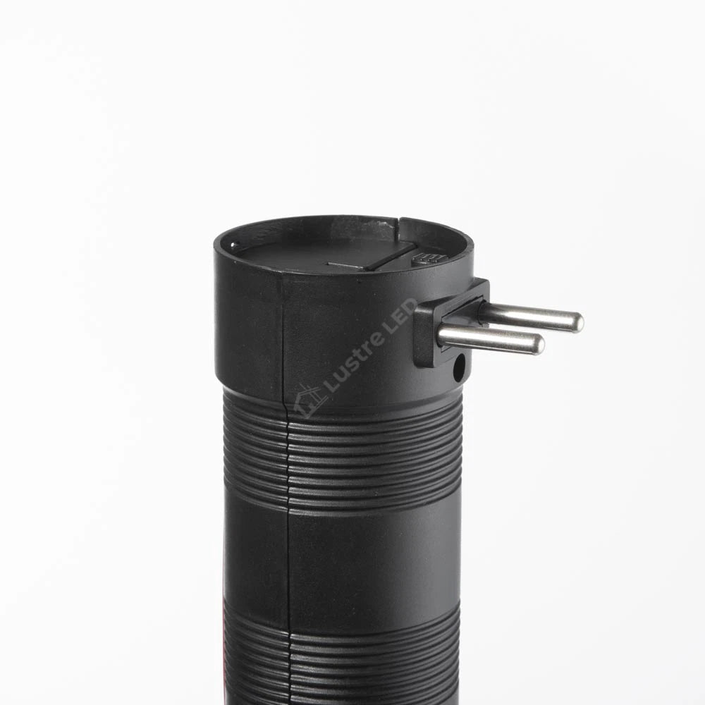 Lanterna LED Narbo Black & Red cu Acumulator 24CM
