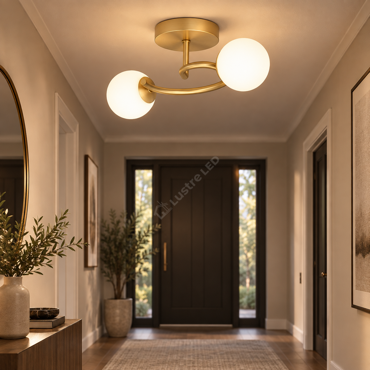 Lustra Abajur 2xE27 Gold Elegance