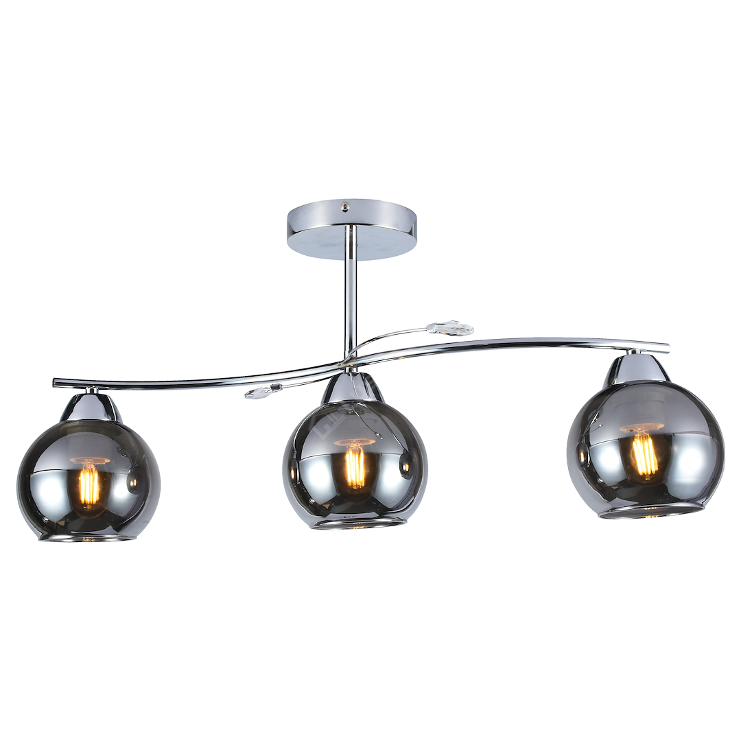 Lustra Abajur Connor Silver Premium 3xE27